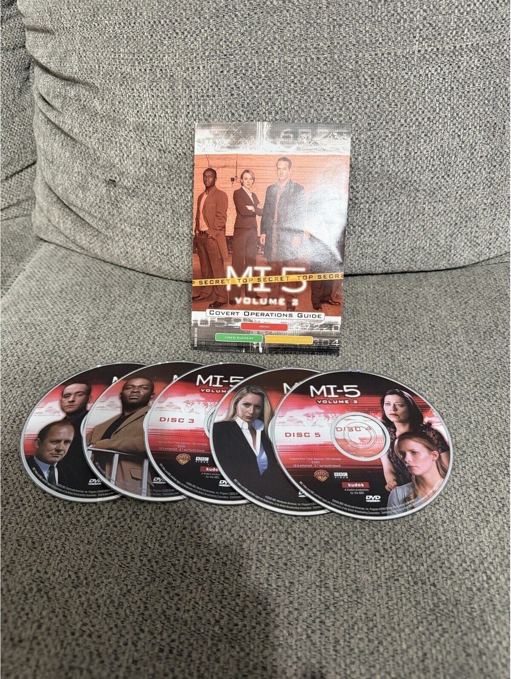 MI-5 Volume 2 DVD 5 Disc Set BBC TV Series Spy Drama Espionage UK English
